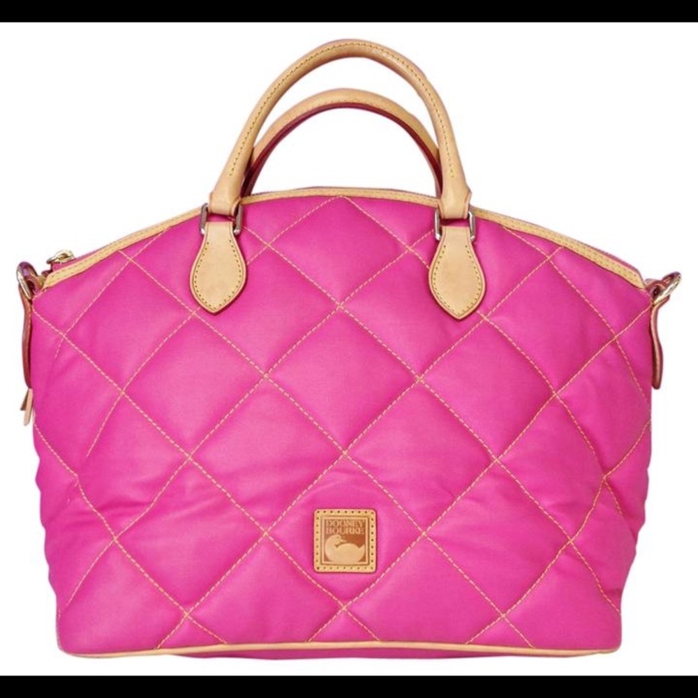 Dooney & Bourke pink quilted satchel